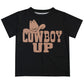 Cowboy Up Black Short Sleeve Tee Shirt