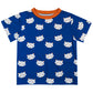 Fox Print Royal Short Sleeve Tee Shirt