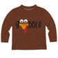 Goobble Brown Long Sleeve Tee Shirt
