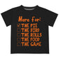 Here For The Pie Black Short Sleeve Tee Shirt