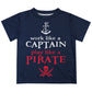 Like A Captain Navy Short Sleeve Tee Shirt