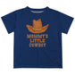 Mommy's Little Cowboy Navy Short Sleeve Boys Tee Shirt