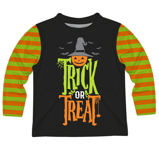 Trick Or Treat Black Long Sleeve Tee Shirt