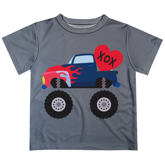 Valentines Xoxo Gray Short Sleeve Tee Shirt