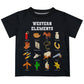Western Elements Black  Short Sleeve Tee Shirt