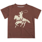 Wild One Brown Short Sleeve Boys Tee Shirt