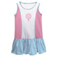 Golf White Pink and Light Blue Lily Dress