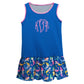 Mermaid Print Personalized Monogram Royal Lily Dress