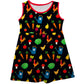Farm Print Black Tank Top