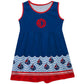 Sail Boats Waves Monogram Navy Tank Dress