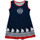 Sailboat Monogram Navy Tank Dress