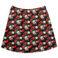 Flowers Print Black Skirt