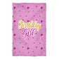 Birthday Girl Pink Towel 51 x 32""