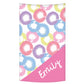 Circles Name Pink Towel