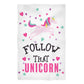 Follow That Unicorn White Towel 51 x 32""