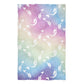 Mermaid and Shells Print Colors Degrade Towel 51 x 32""