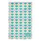 Mermaid Personalized Monogram Mint and Purple Towel 51 x 32""