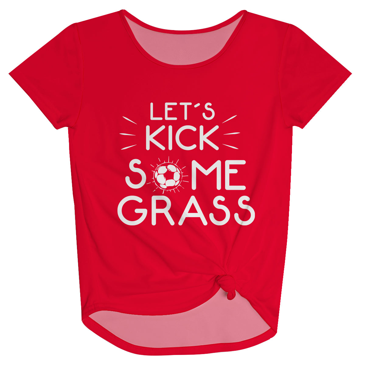 Lets Kick Some Grass Red Knot Top