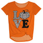 Love Orange Knot Top