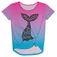 Mermaids Turquoise and Pink Knot Top