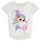 Mermaid Personalized Monogram White Knot Top