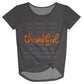 Thankful Gray Knot Top