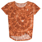 Tie Dye Orange Knot Top
