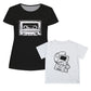Audio PLayer Black Short Sleeve Tee Shirt - Wimziy&Co.
