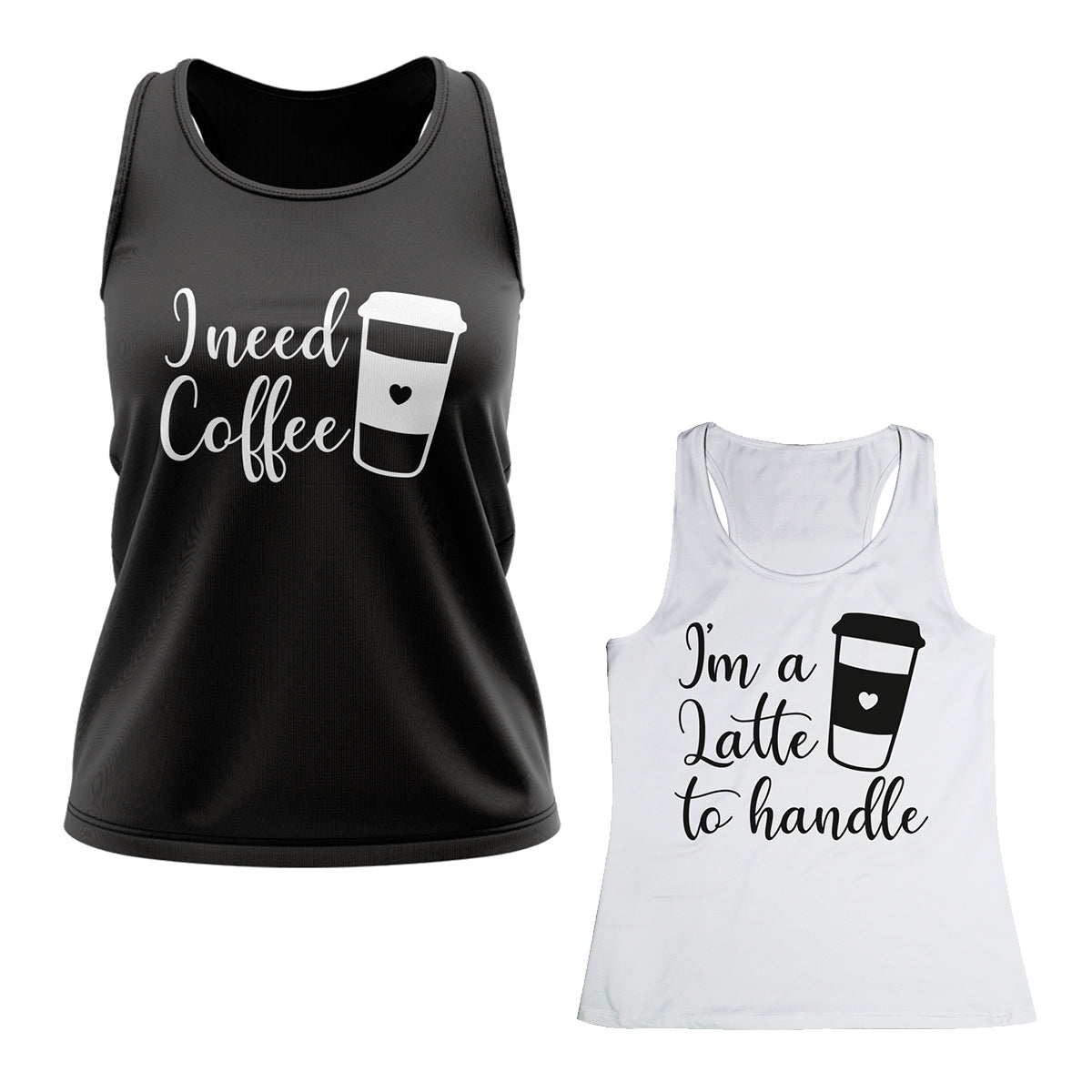I Need Coffe Black Tank Top - Wimziy&Co.