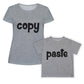 Copy Gray Short Sleeve Tee Shirt - Wimziy&Co.