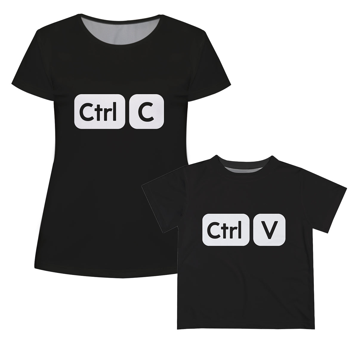 Key Combination Black Short Sleeve Tee Shirt - Wimziy&Co.