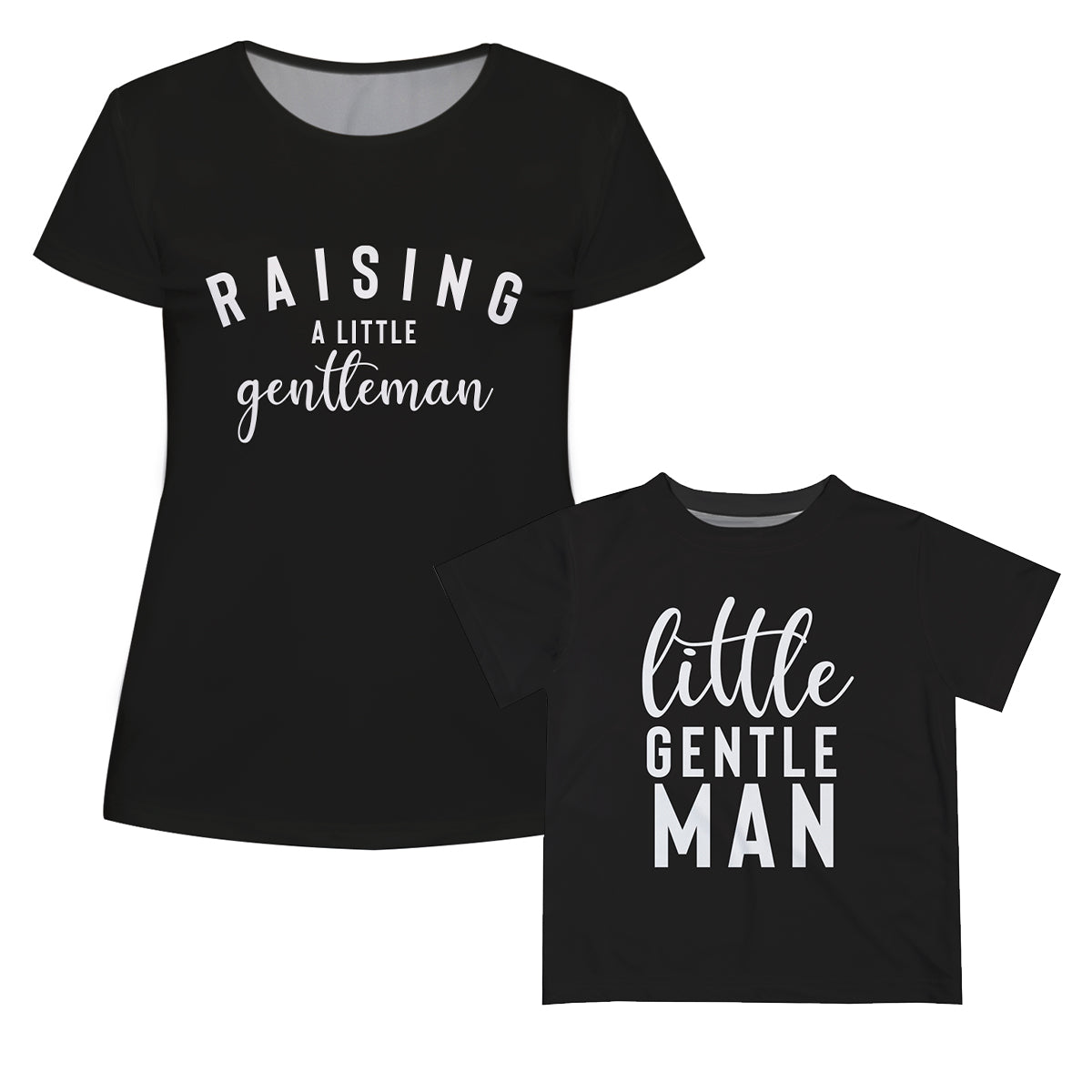 Little Gentleman Black Short Sleeve Tee Shirt - Wimziy&Co.
