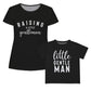 Raising A Little Gentleman Black Short Sleeve Tee Shirt - Wimziy&Co.