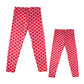 Stars Print Pink and Red Leggings - Wimziy&Co.