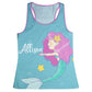 Mermaid Name Blue Tank Top