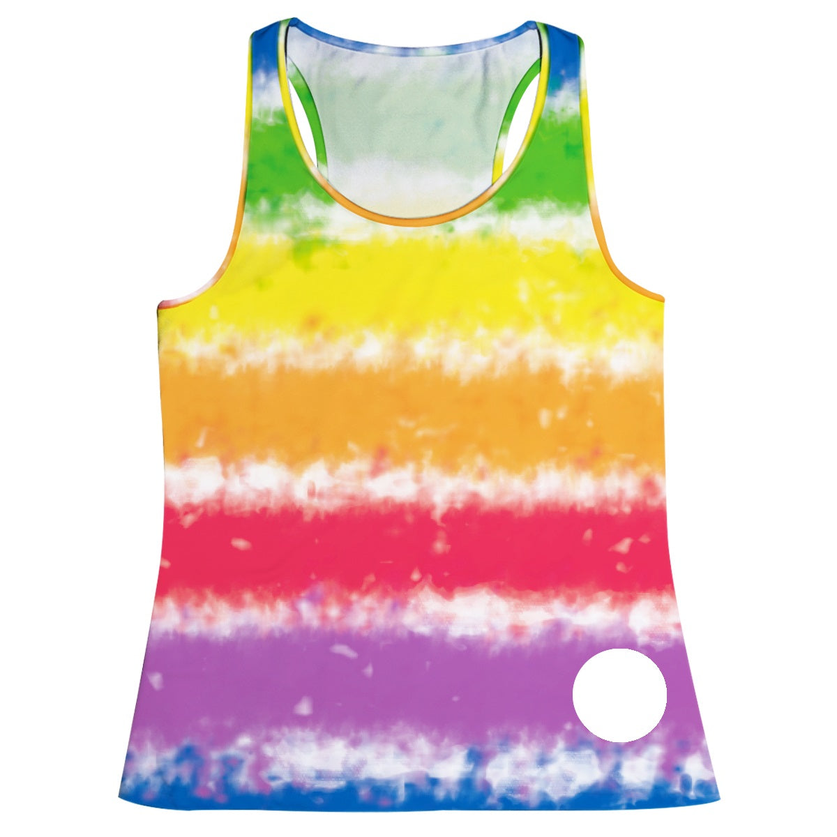 Personalized Monogram Tie Dye Rainbow Color Tank Top - Wimziy&Co.