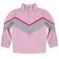 Geometric Pink and Gray Denim Heavy Weight Performance 4-Way Stretch 1/4 Zip Pullover