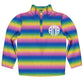 Personalized Monogram Rainbow Colors Heavy Weight Performance 4-Way Stretch 1/4 Zip Pullover