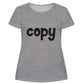 Copy Gray Short Sleeve Tee Shirt
