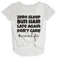 Momlife White Short Sleeve Knot Top