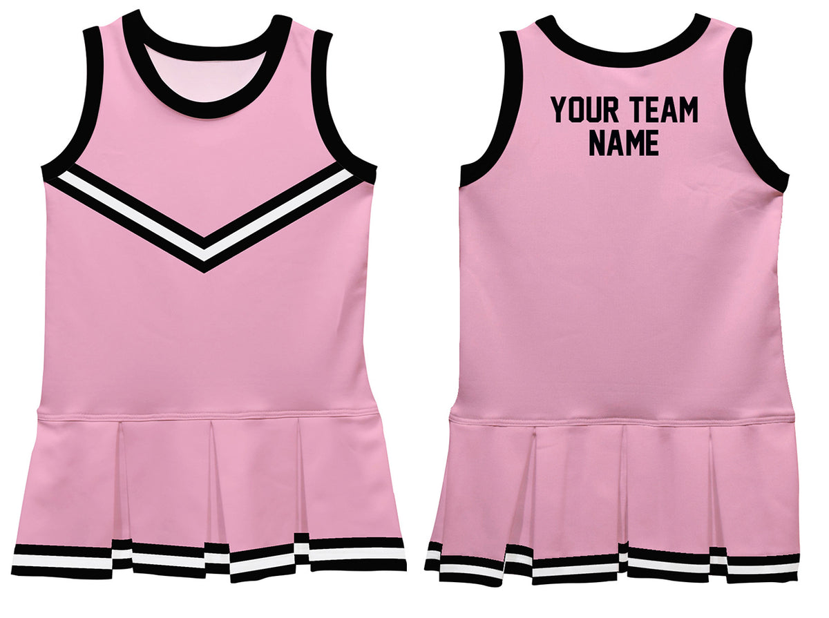 Pink  Black White Sleeveless Cheerleader Dress - Wimziy&Co.