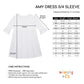 Pencil and Bow Name Navy and White Stripes Amy Dress 3/4 Sleeve - Wimziy&Co.