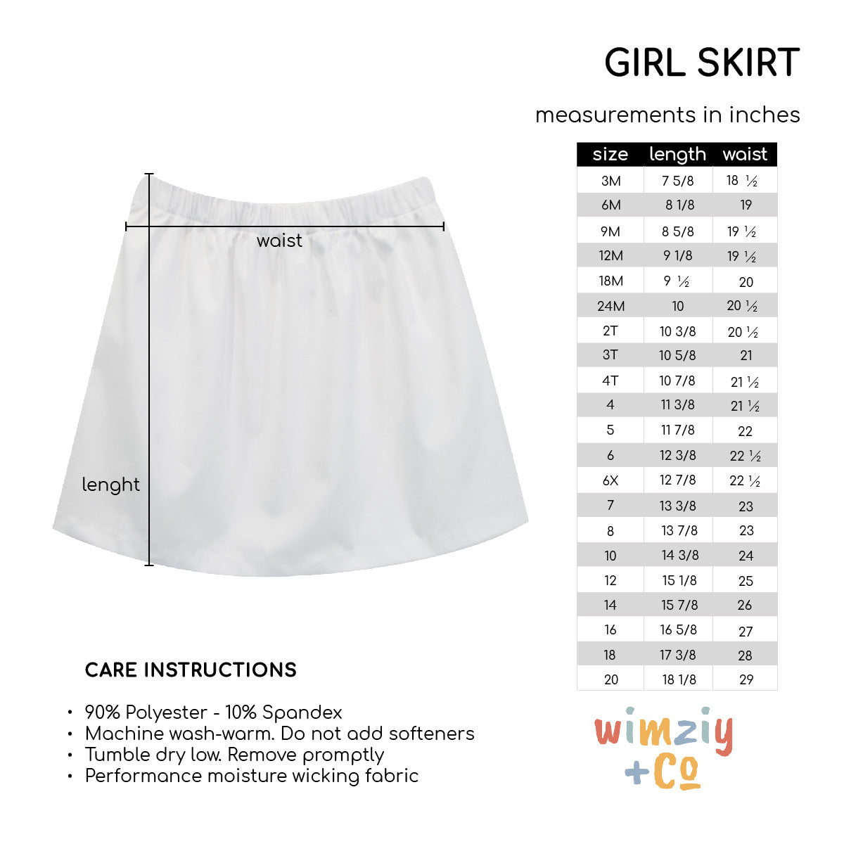 Argyle Print Monogram Girl White Skirt - Wimziy&Co.