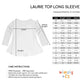Little Witch And Cat Name Green And Purple Long Sleeve Laurie Top - Wimziy&Co.