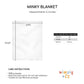 Sleeping Teddy Personalized Name White Plush Minky Throw 36 x 48 - Wimziy&Co.