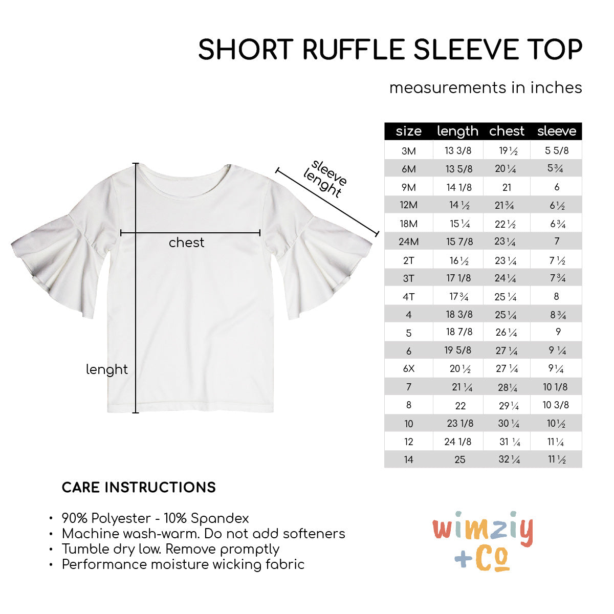 Strawberries Name Royal Short Sleeve Ruffle Top - Wimziy&Co.