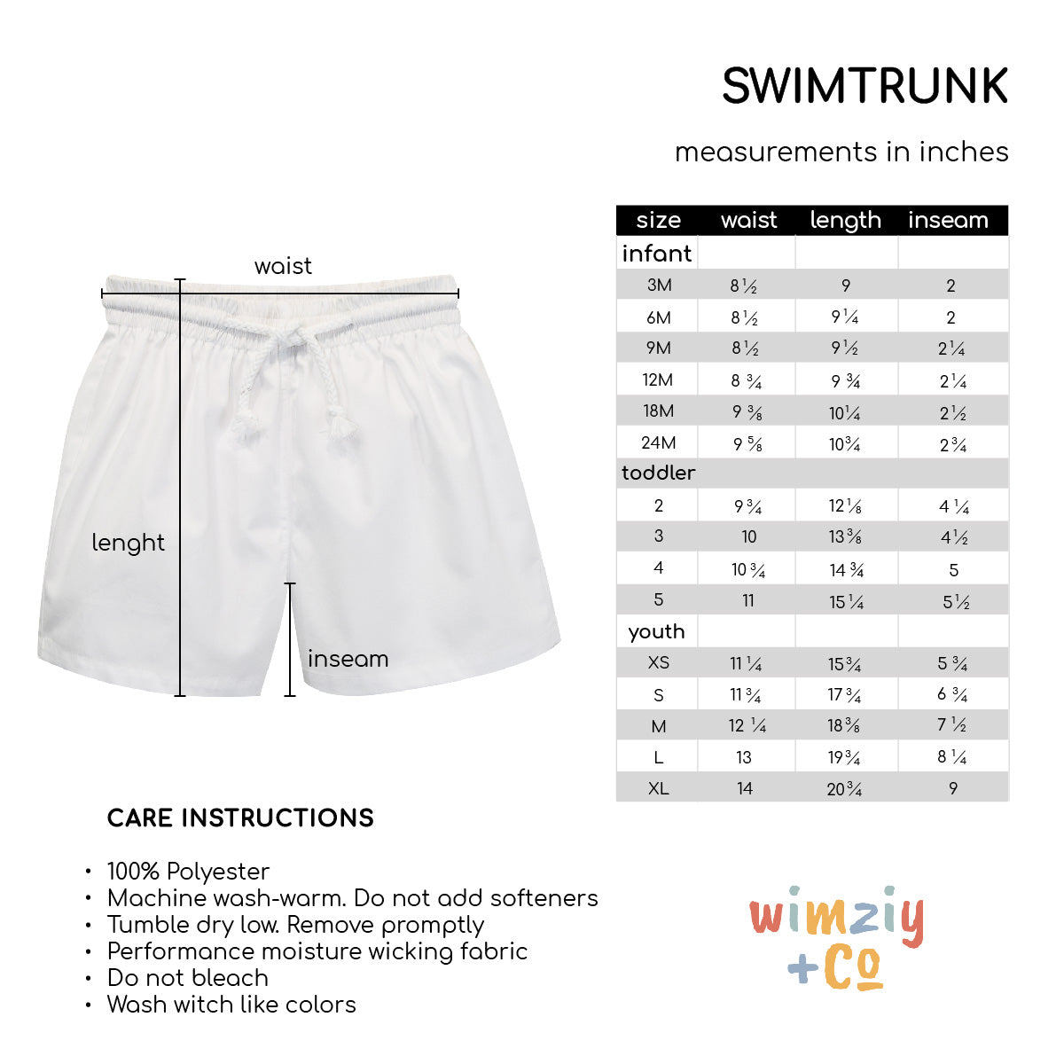 Tropical Leaves Print Personalized Monogram Light Blue Swimtrunk - Wimziy&Co.