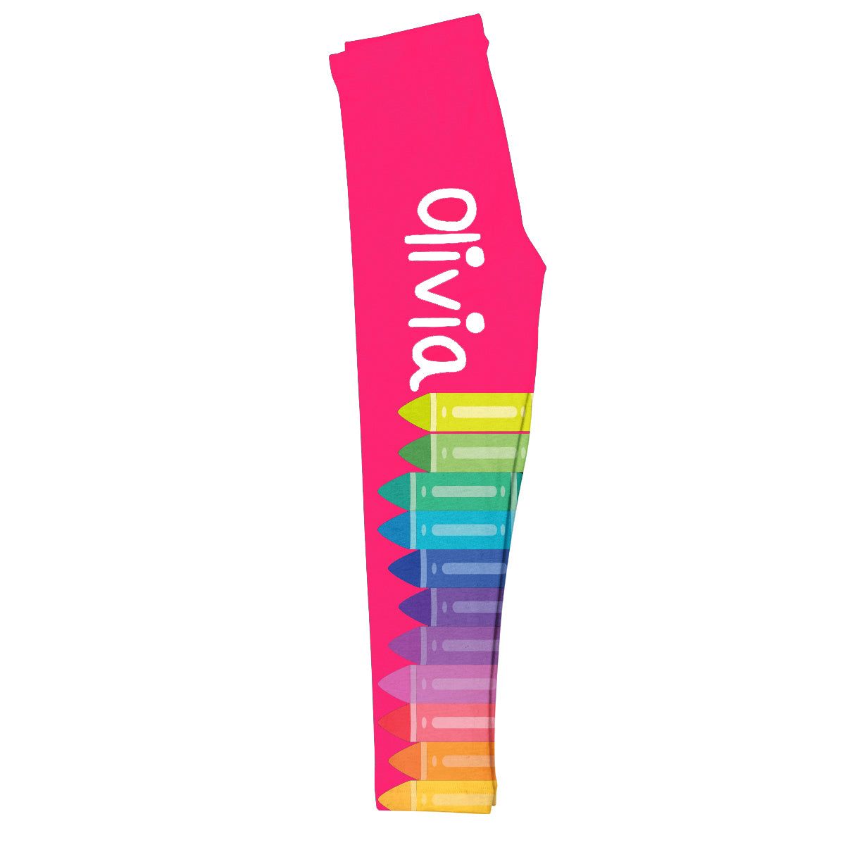 Crayons Name Girl Leggings - Wimziy&Co.