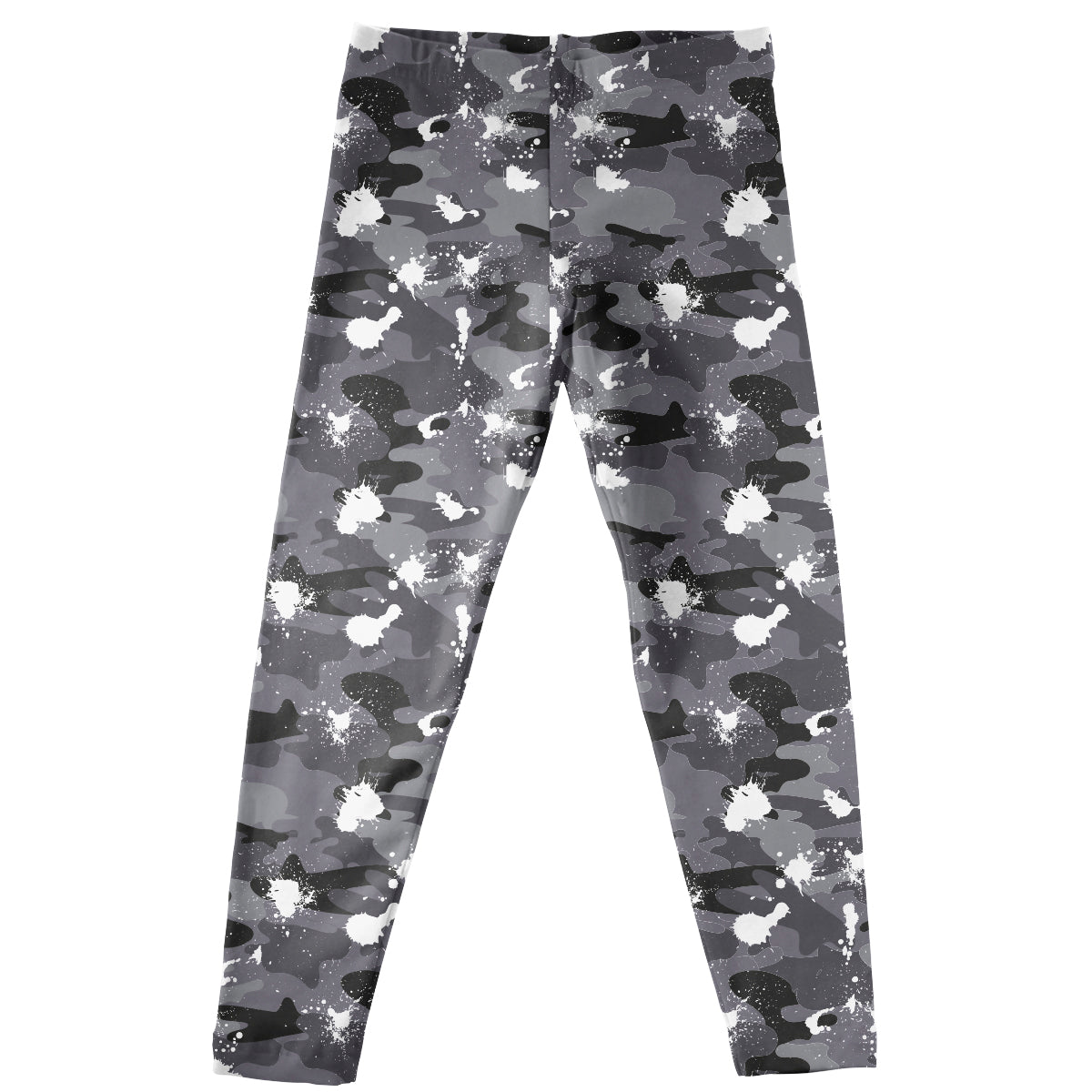 Gray Camo Print Leggings