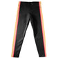 Black Leggings with Colored Side